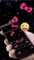 Pink Bow Glitter Keyboard