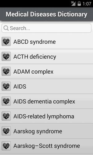 Medical Dictionary : Diseases