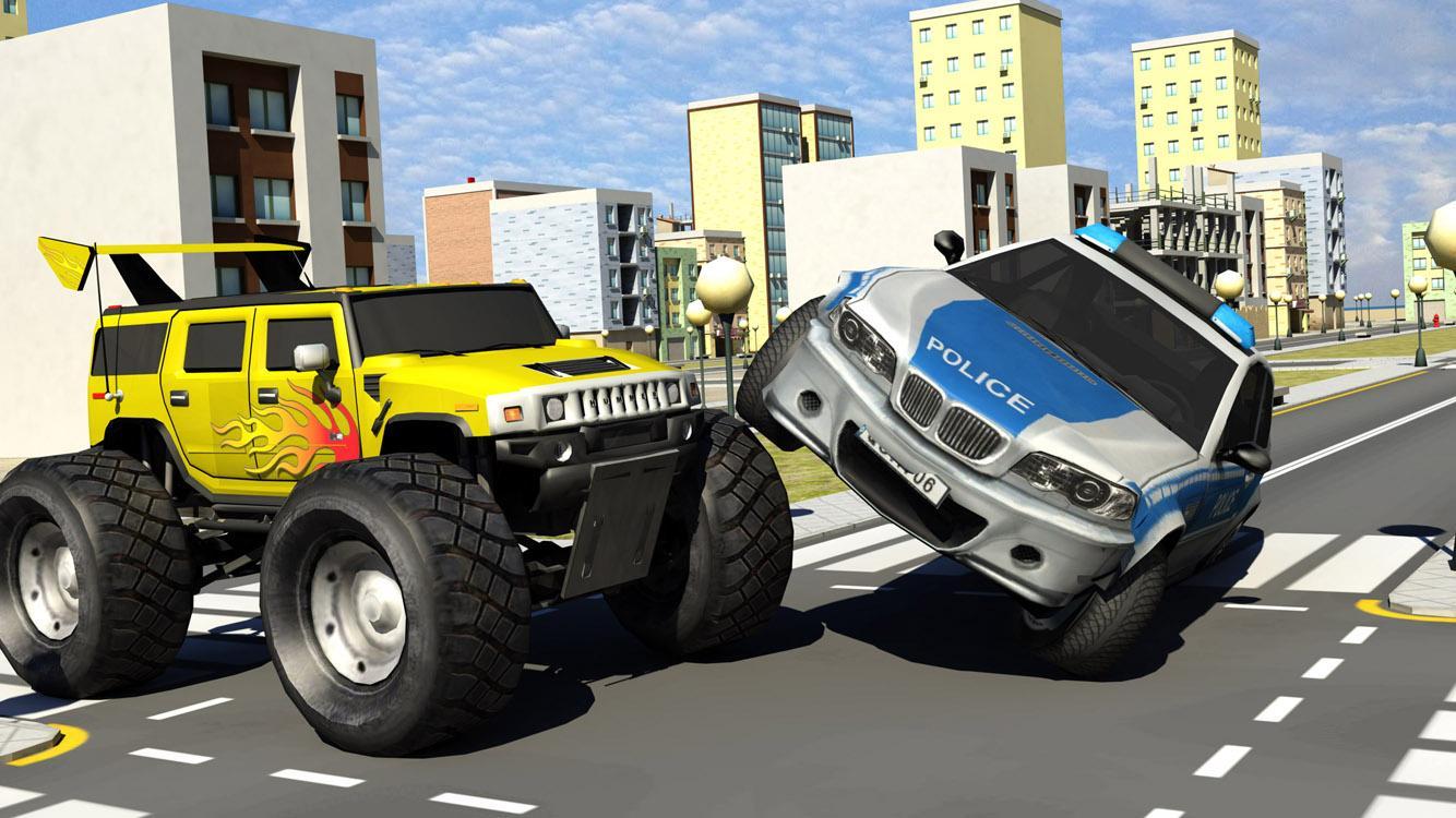 City Crime Gang vs Police Car