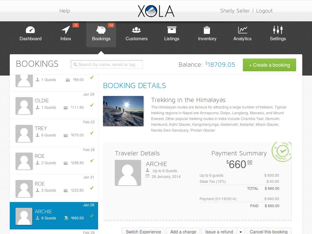 Xola Merchant