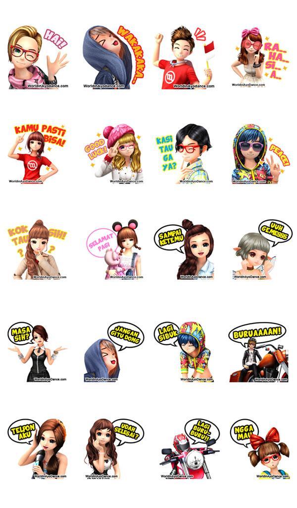 Sticker World In AyoDance