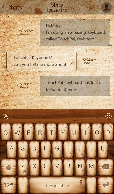 TouchPal Kraft emoji Theme