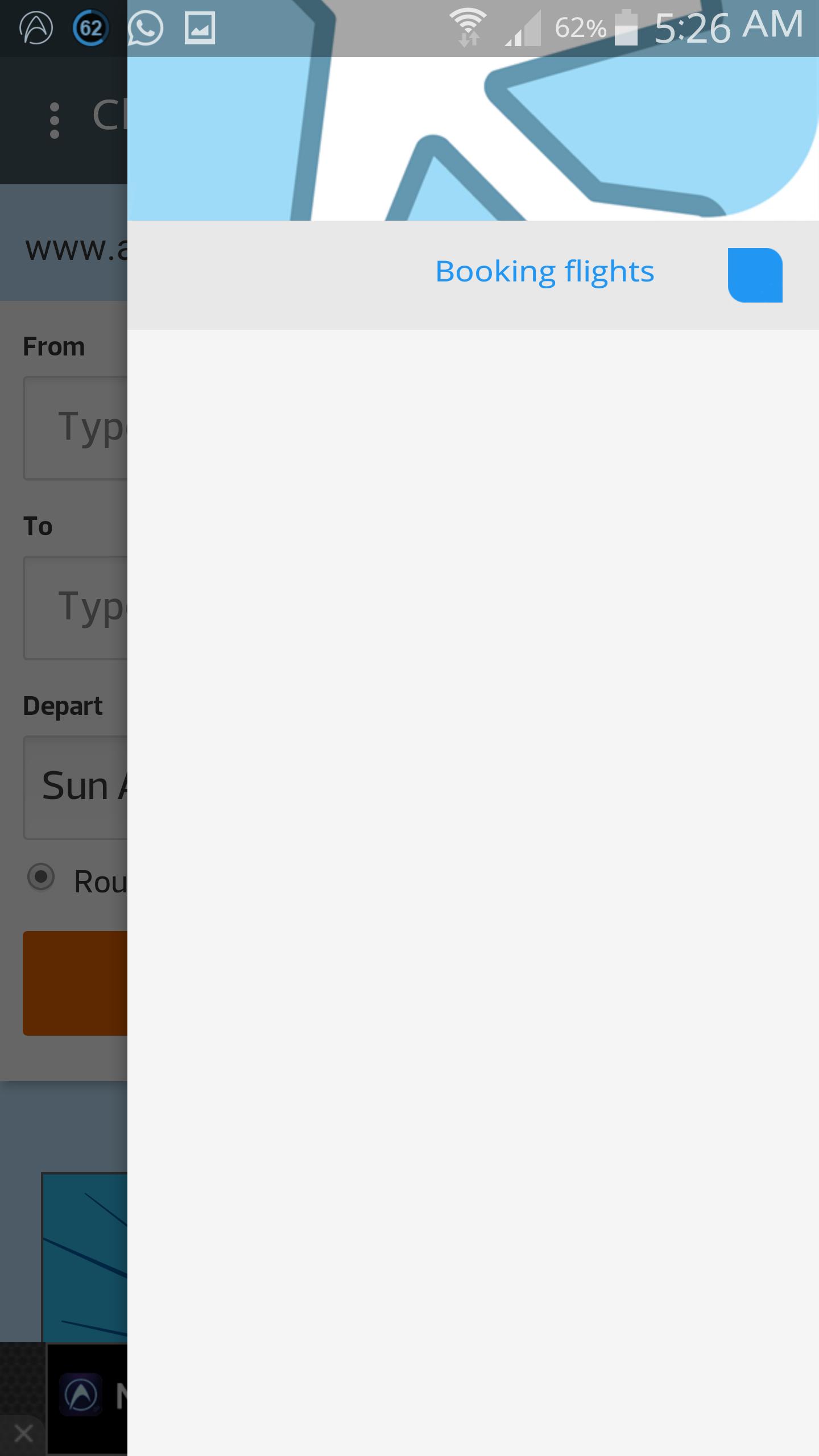 Booking flights
