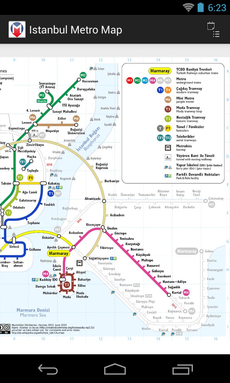 Istanbul Metro Map