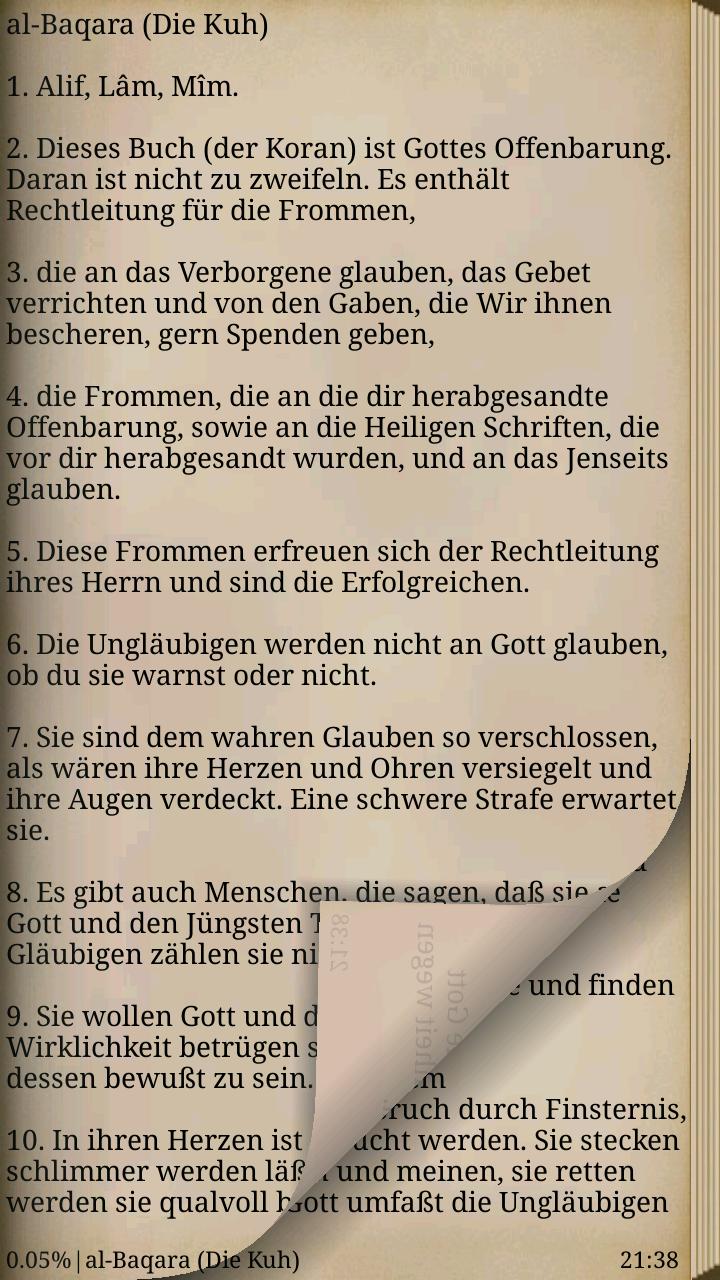 Koran auf Deutsch