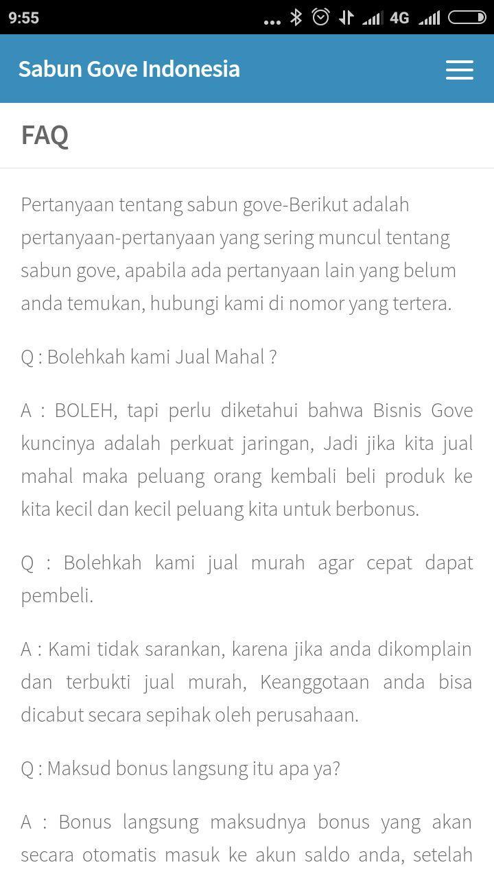 Sabun Gove Indonesia
