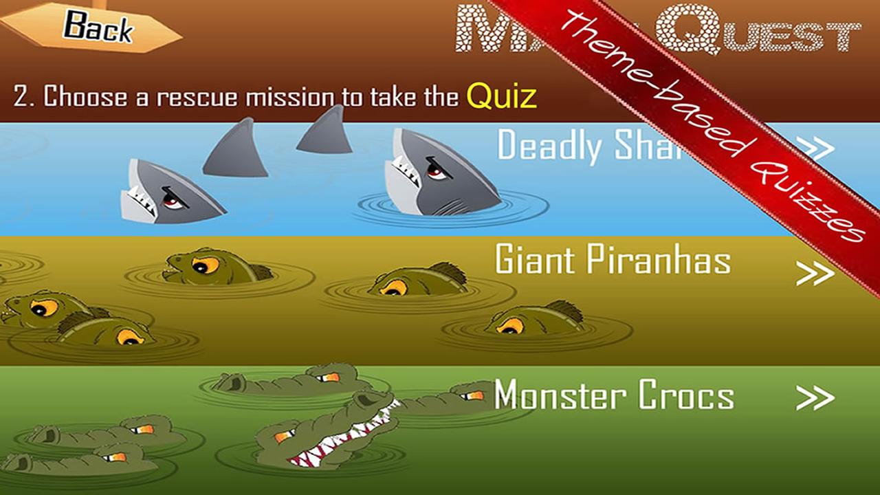 Math Quest Quiz - Fourth Grade