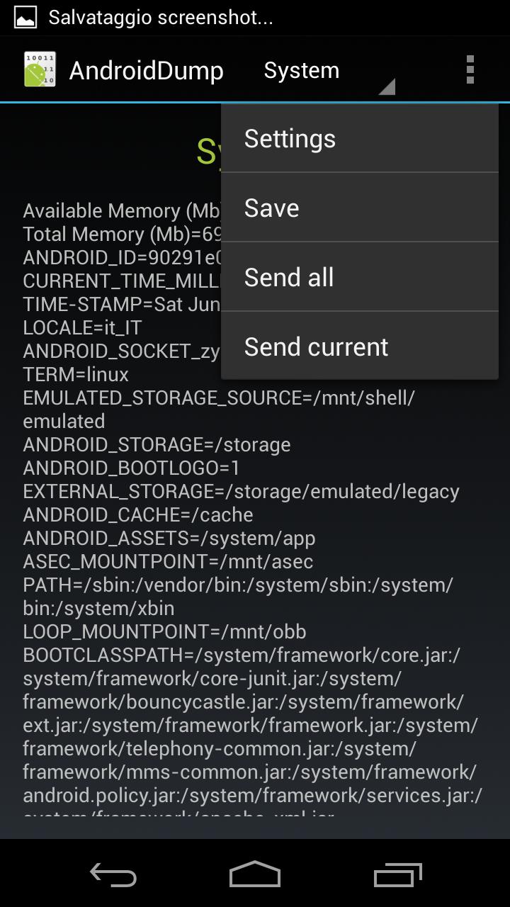 System DUMP