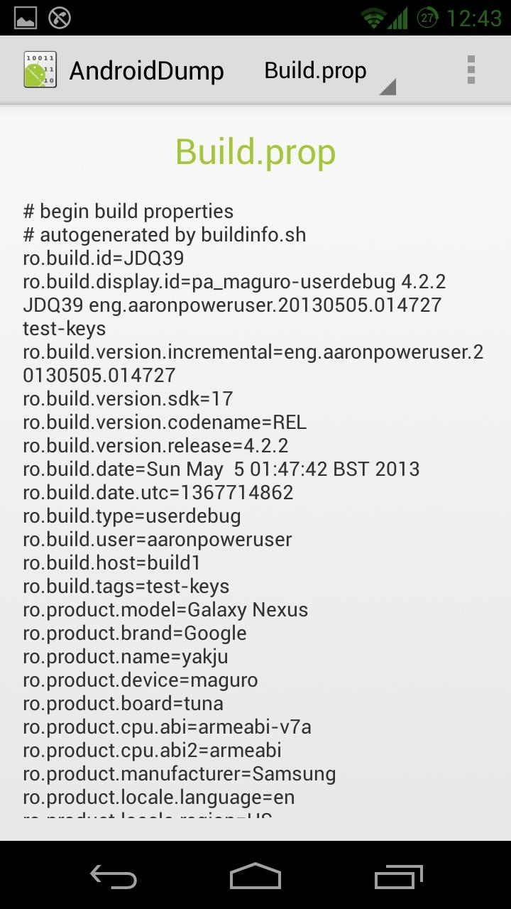 System DUMP