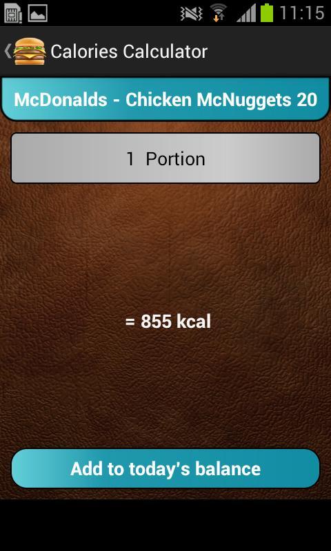 Calory Calculator free