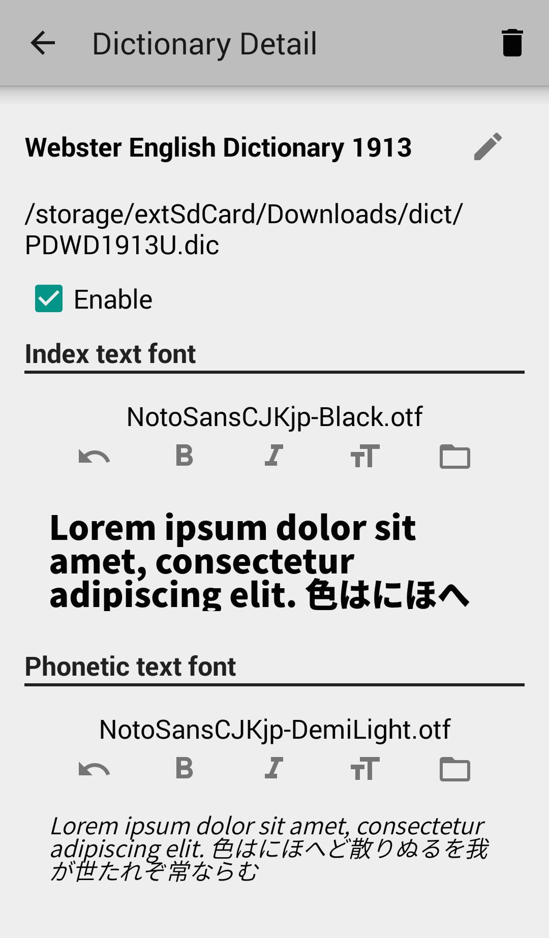 monodict