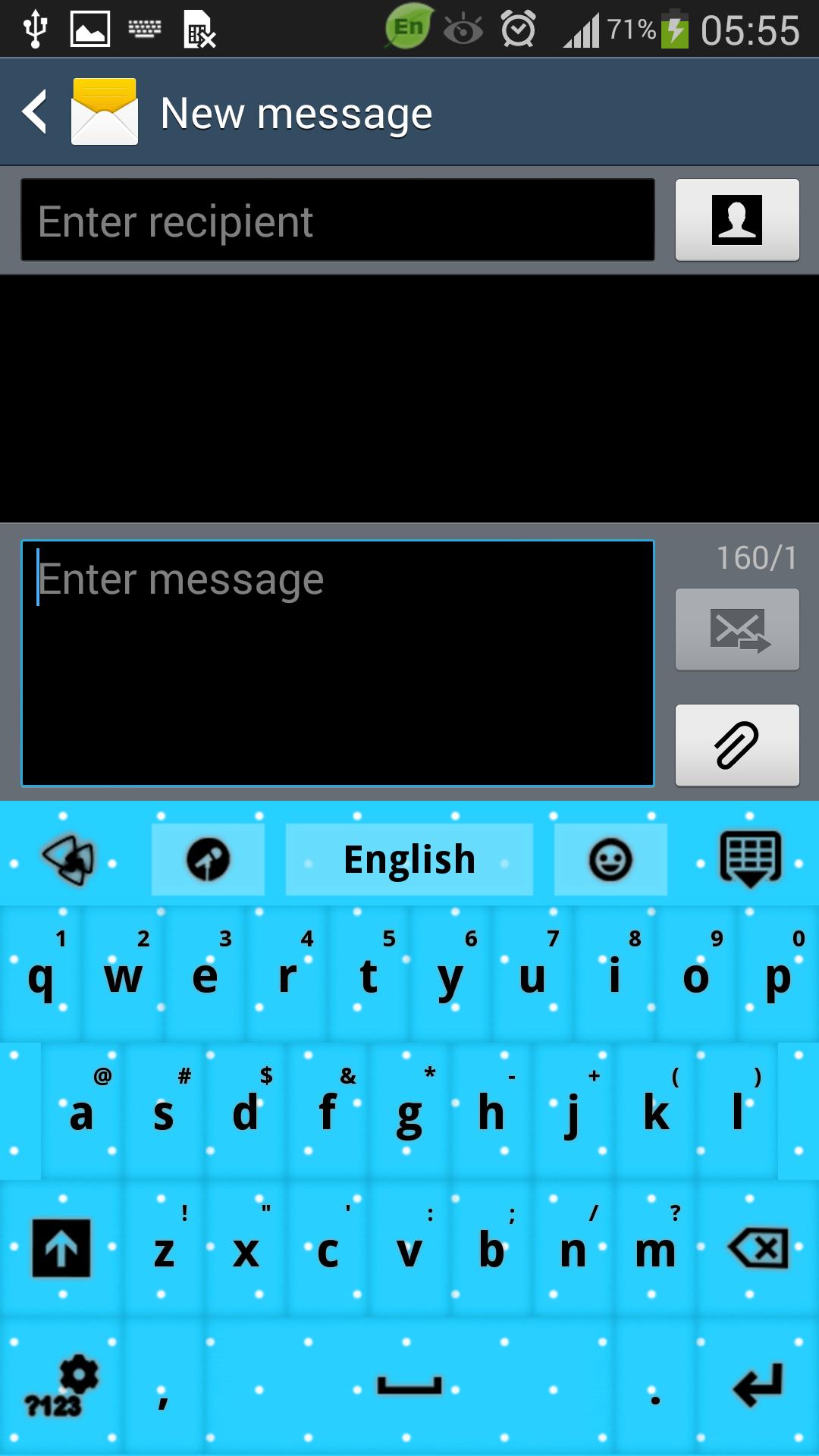 Pretty Blue Vs Black Keyboard