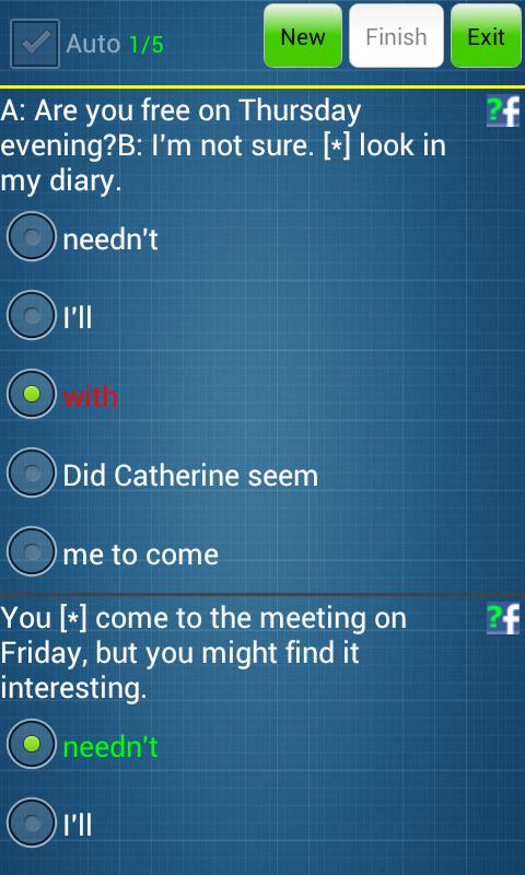 Test English Grammar II (Free)