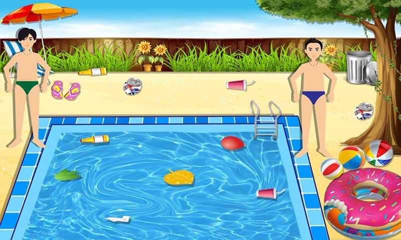 Pool Party & BBQ Cooking
