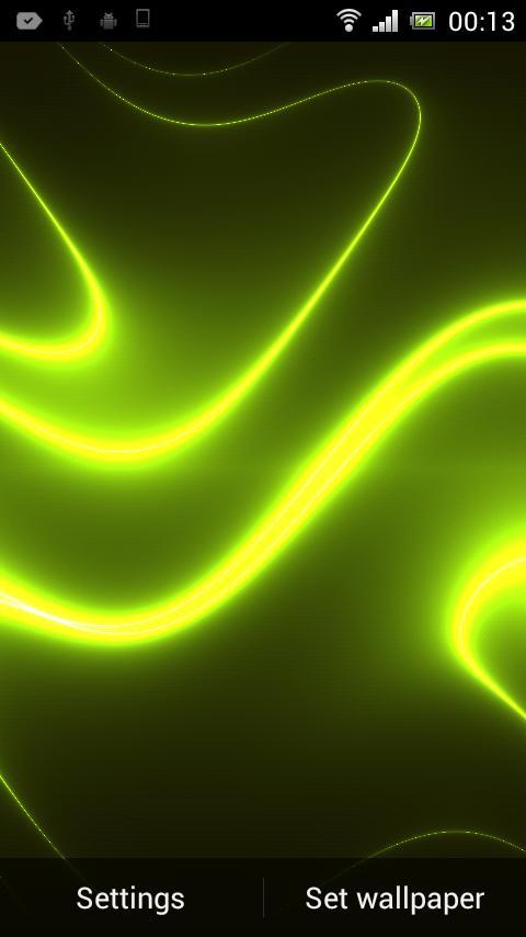 Neon Glitter Wave HD LWP
