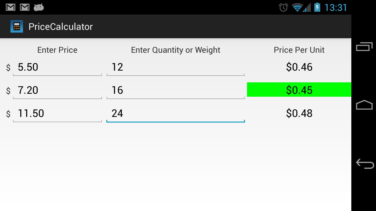 Price Calculator
