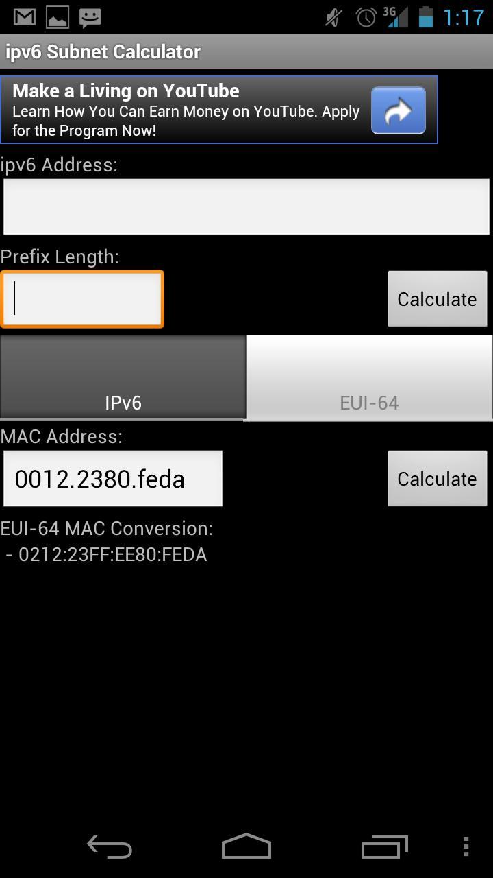 ipv6 Subnet Calculator