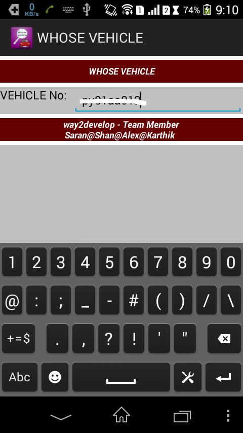 WHOSE VEHICLE