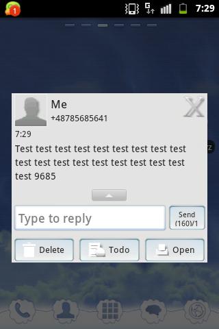 Theme Black White GO SMS PRO