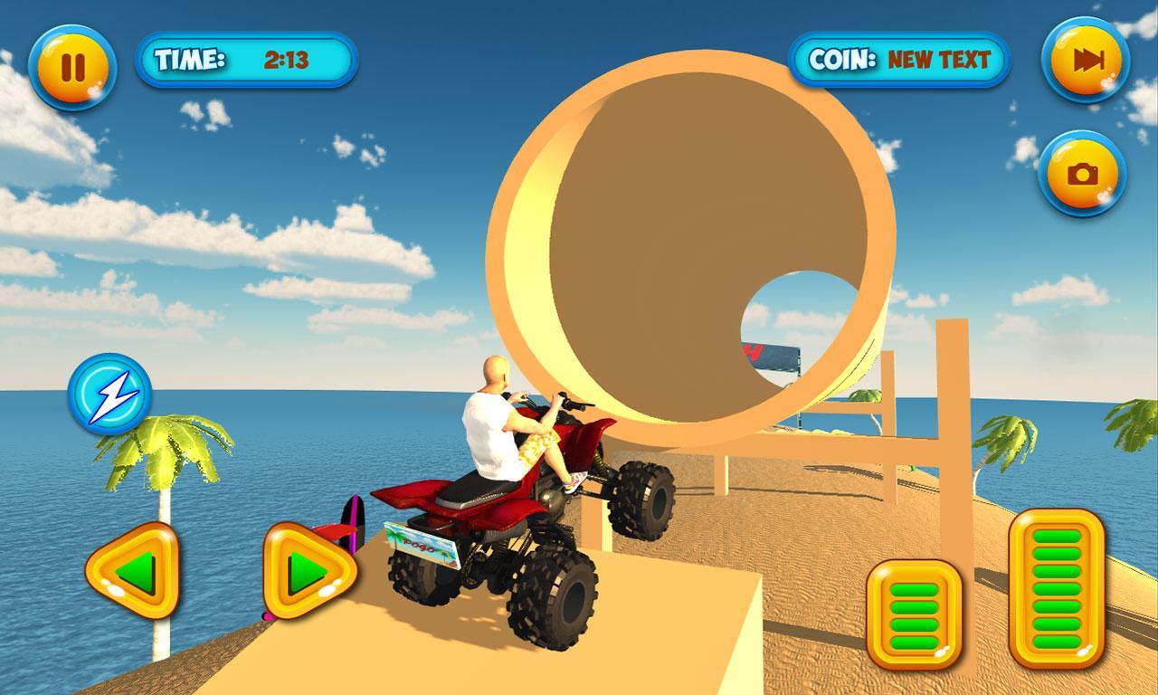 Summer Beach Pogo Quad Stunts