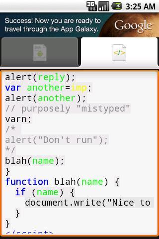 HTML Code Browser