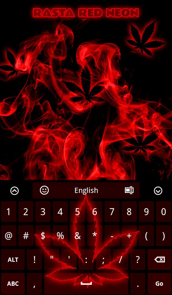 Rasta Red Neon Keyboard