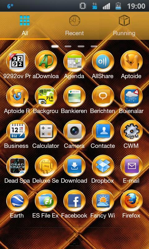 PureGold Theme for GO Launcher