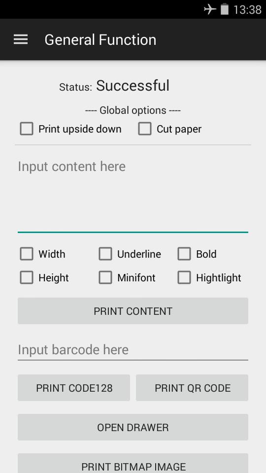 Ucom POS Printer SDK Demo
