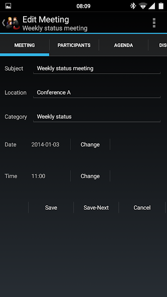 Meeting Minutes Trial