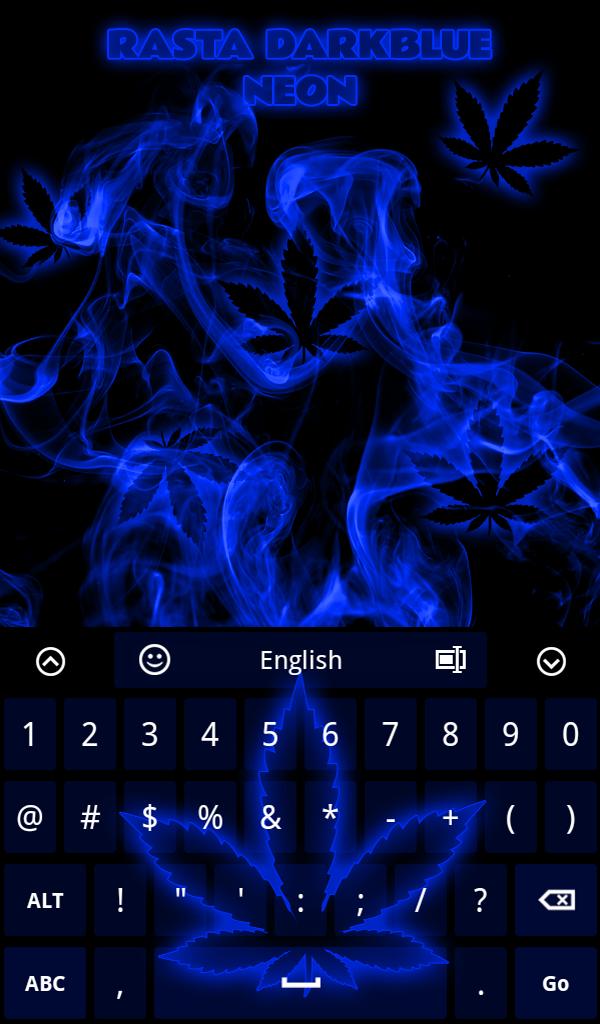Rasta DarkBlue Neon Keyboard