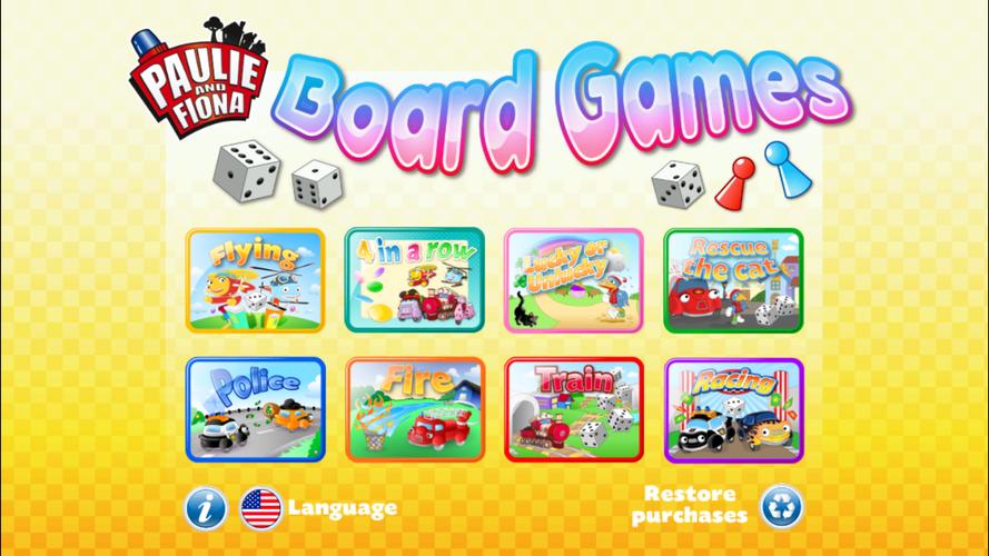 Paulie and Fiona Board Games L