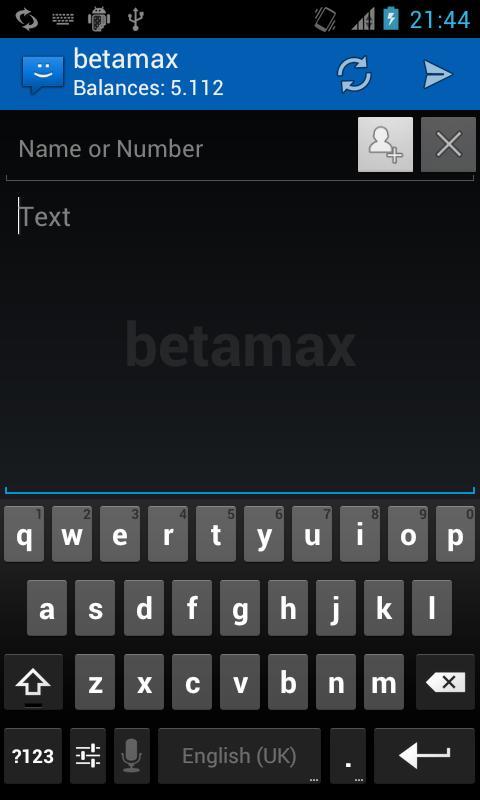 WebSMS: Betamax Connector 2012