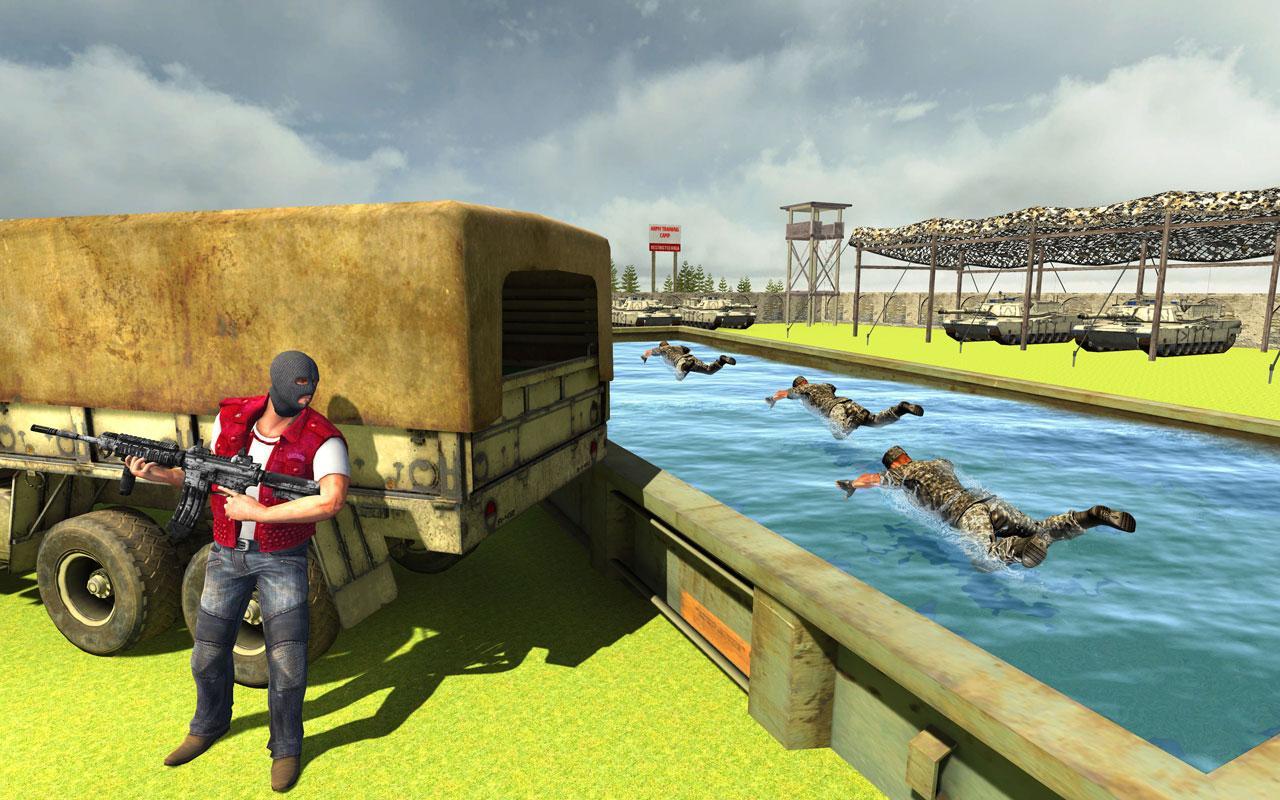 Gangster Attack Army Training Camp:Free Shooting