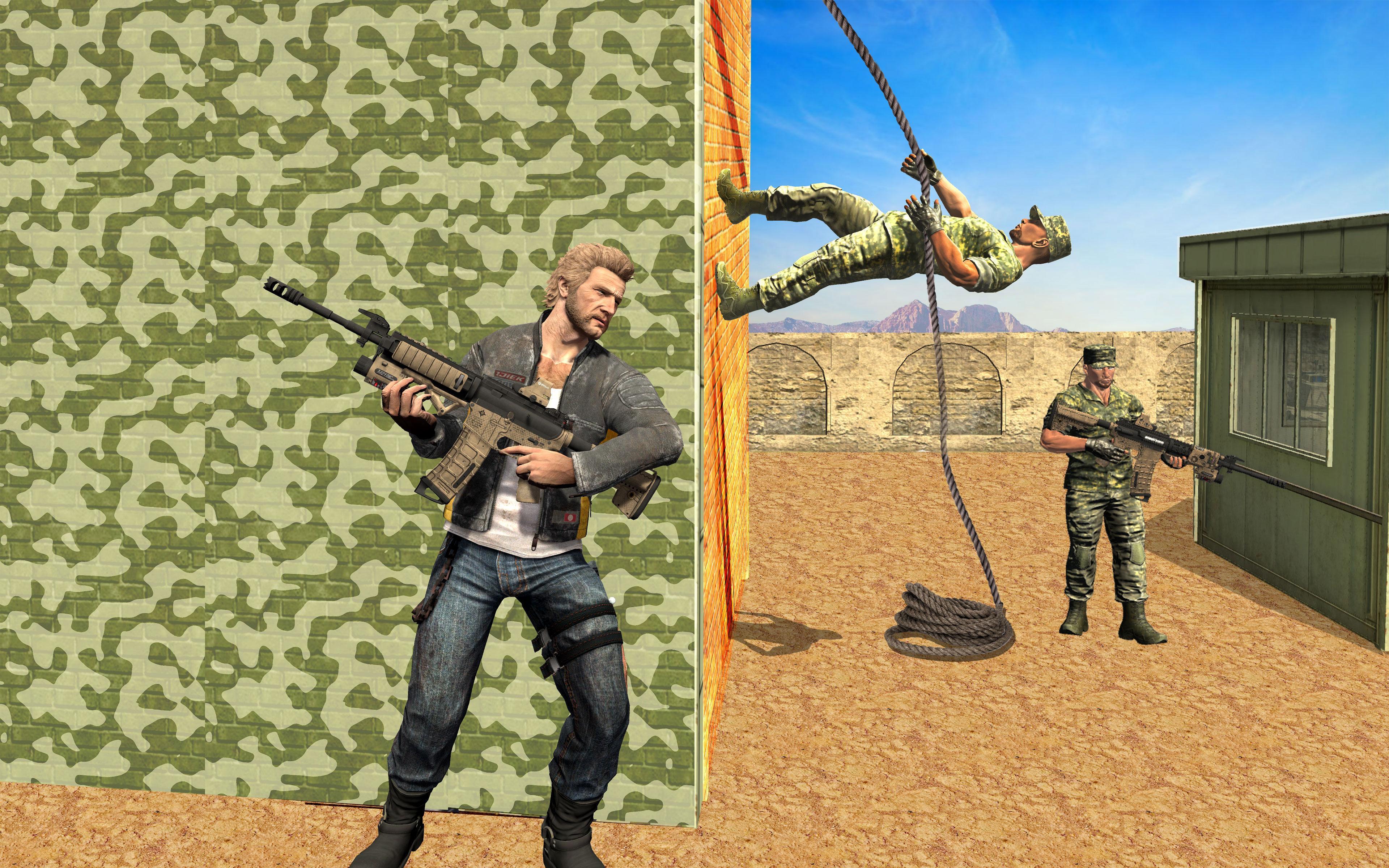 Gangster Attack Army Training Camp:Free Shooting