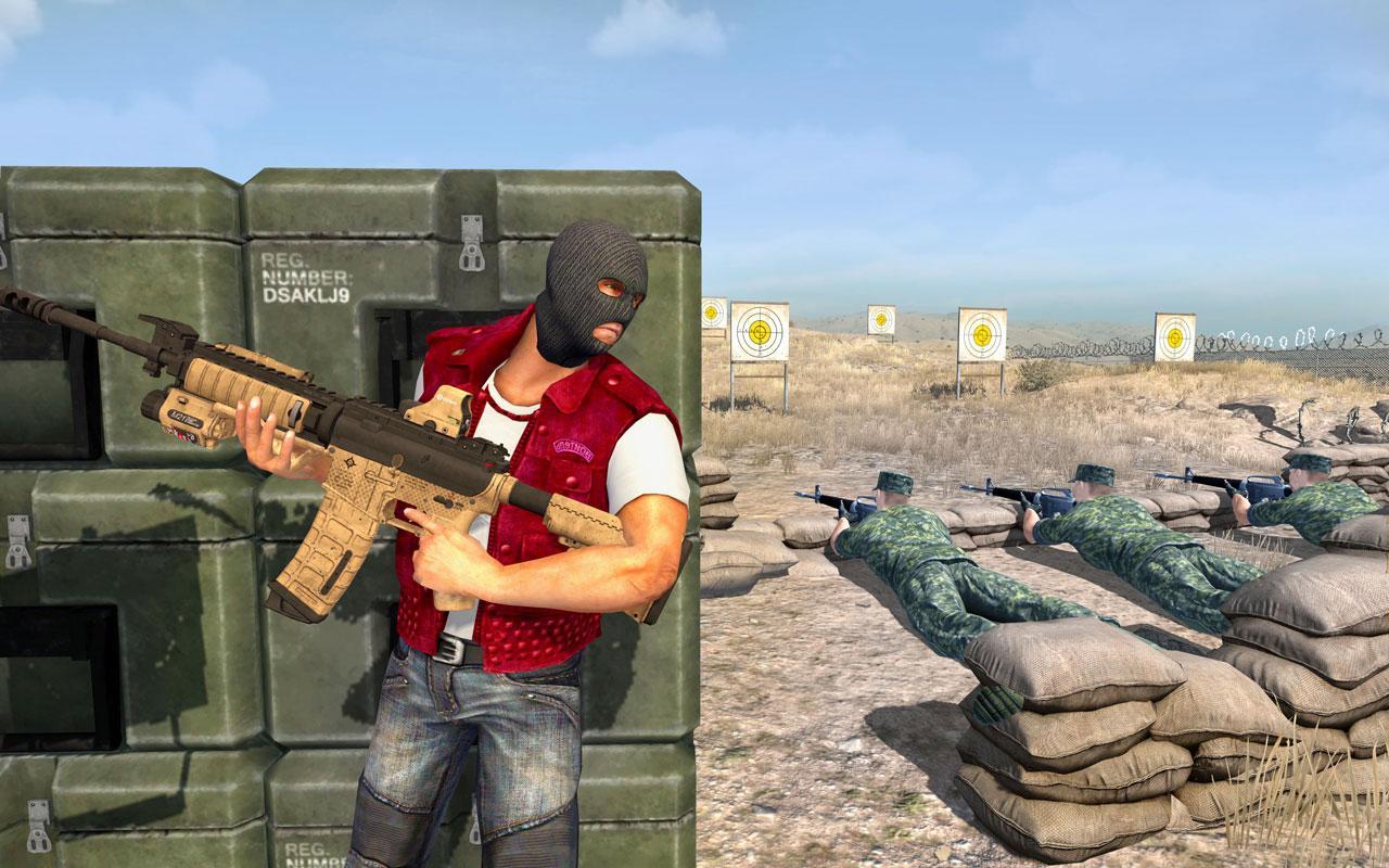 Gangster Attack Army Training Camp:Free Shooting