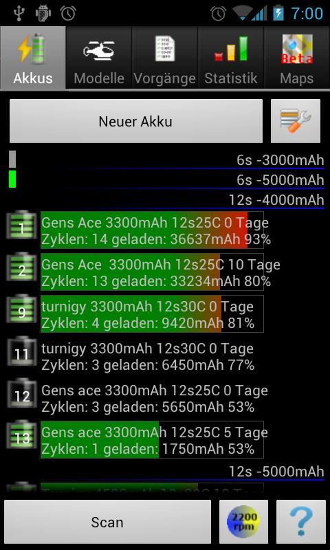 RC-Log  Lipo & Flightlog