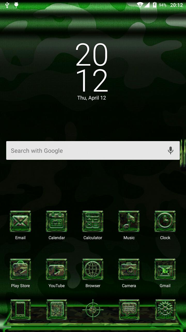 Next Launcher MilitaryG Theme