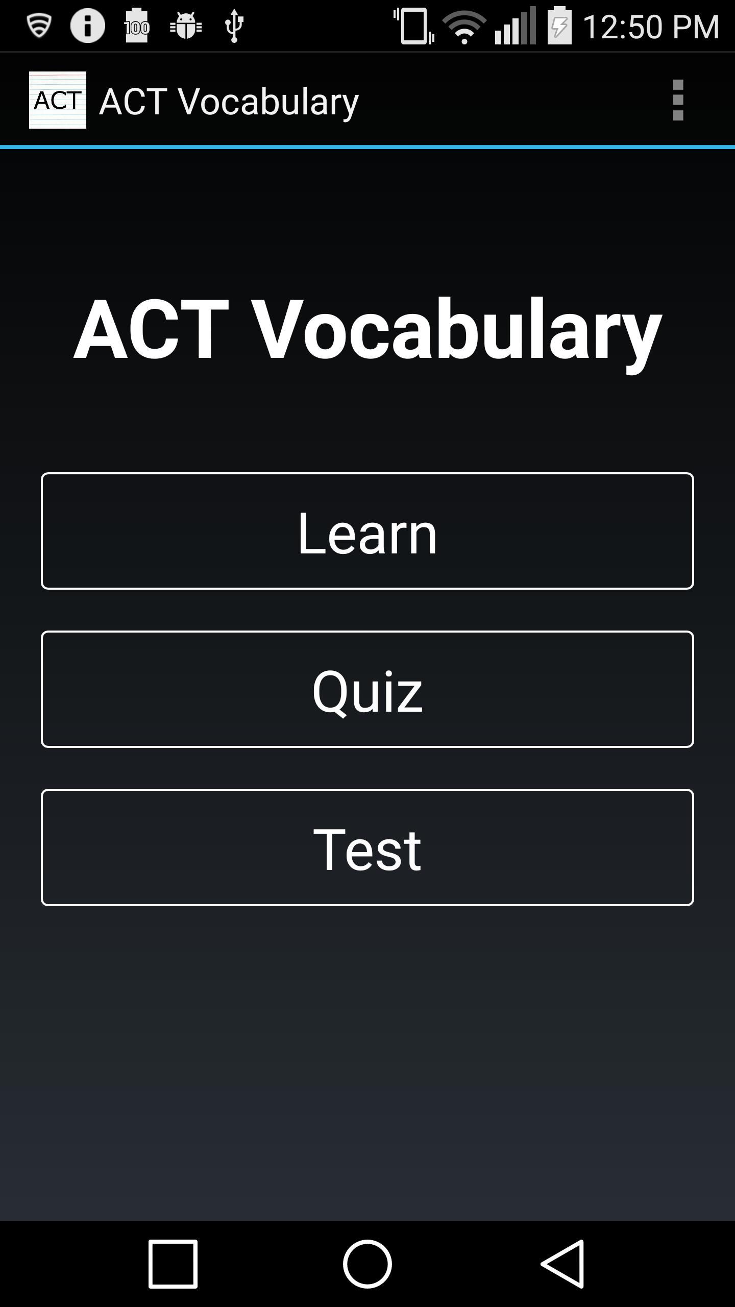 ACT Vocabulary