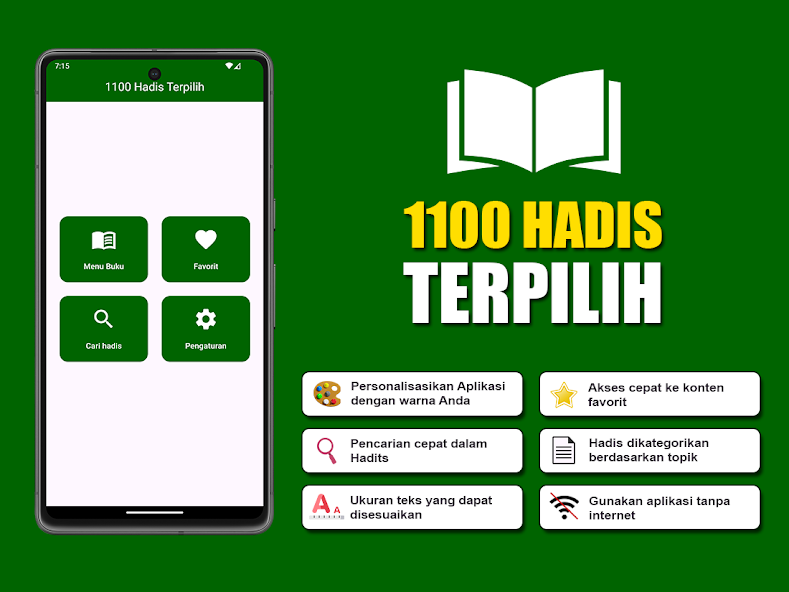 1100 Hadis Terpilih Offline