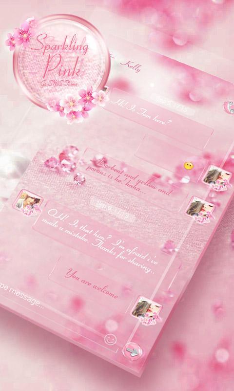 (FREE) GO SMS SPARKLING THEME