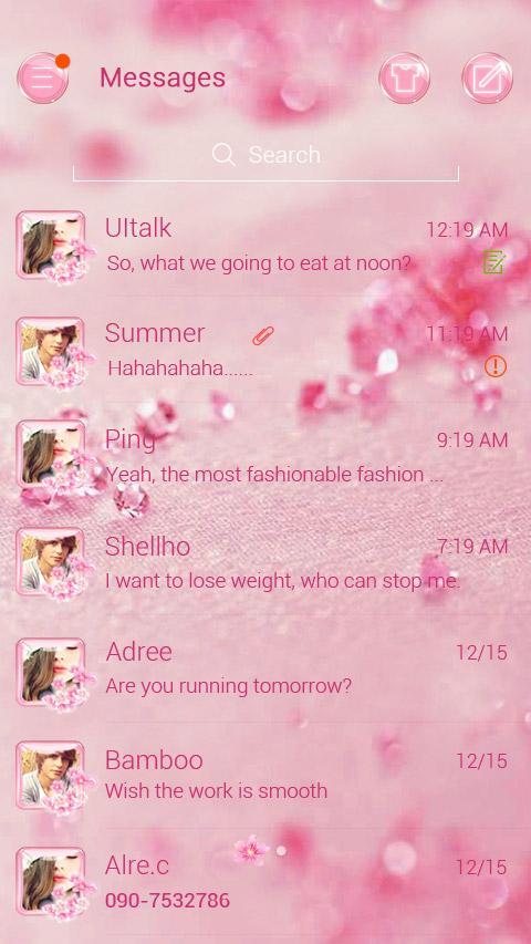 (FREE) GO SMS SPARKLING THEME
