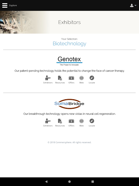 Commersphere Event Viewer