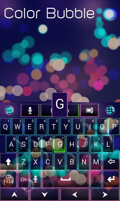 Color Bubble GO Keyboard Theme