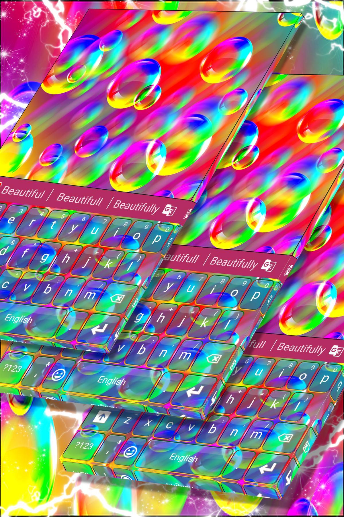 Rainbow Bubbles Keyboard