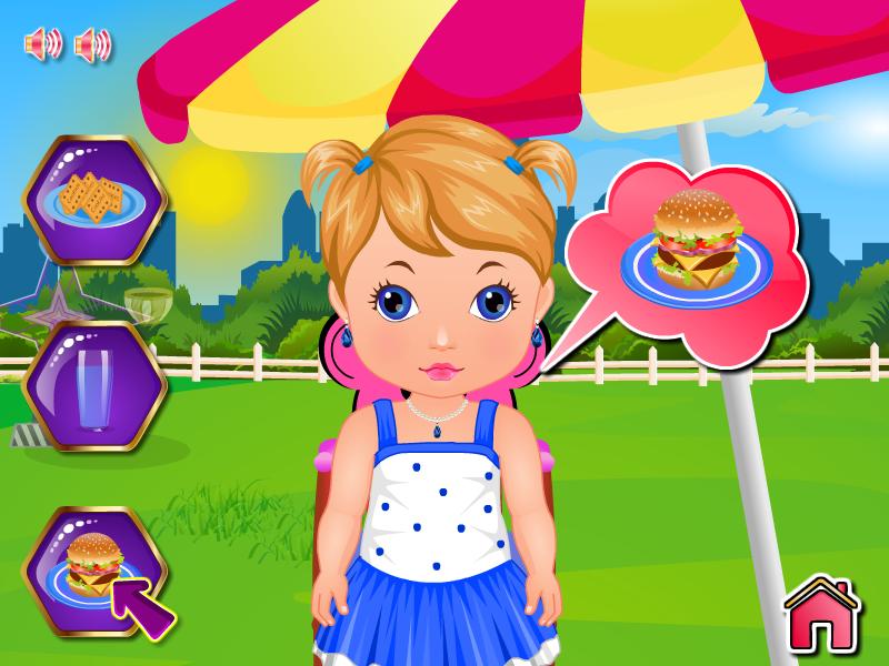 Baby Playing and Feeding