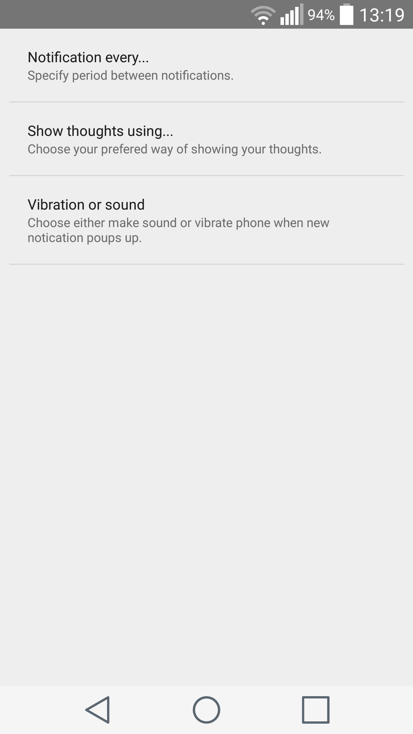 Good Thoughts Reminder