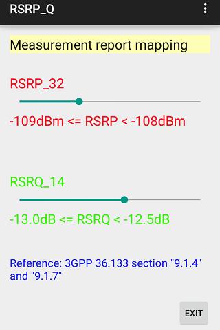 RSRP/RSRQ report mapping