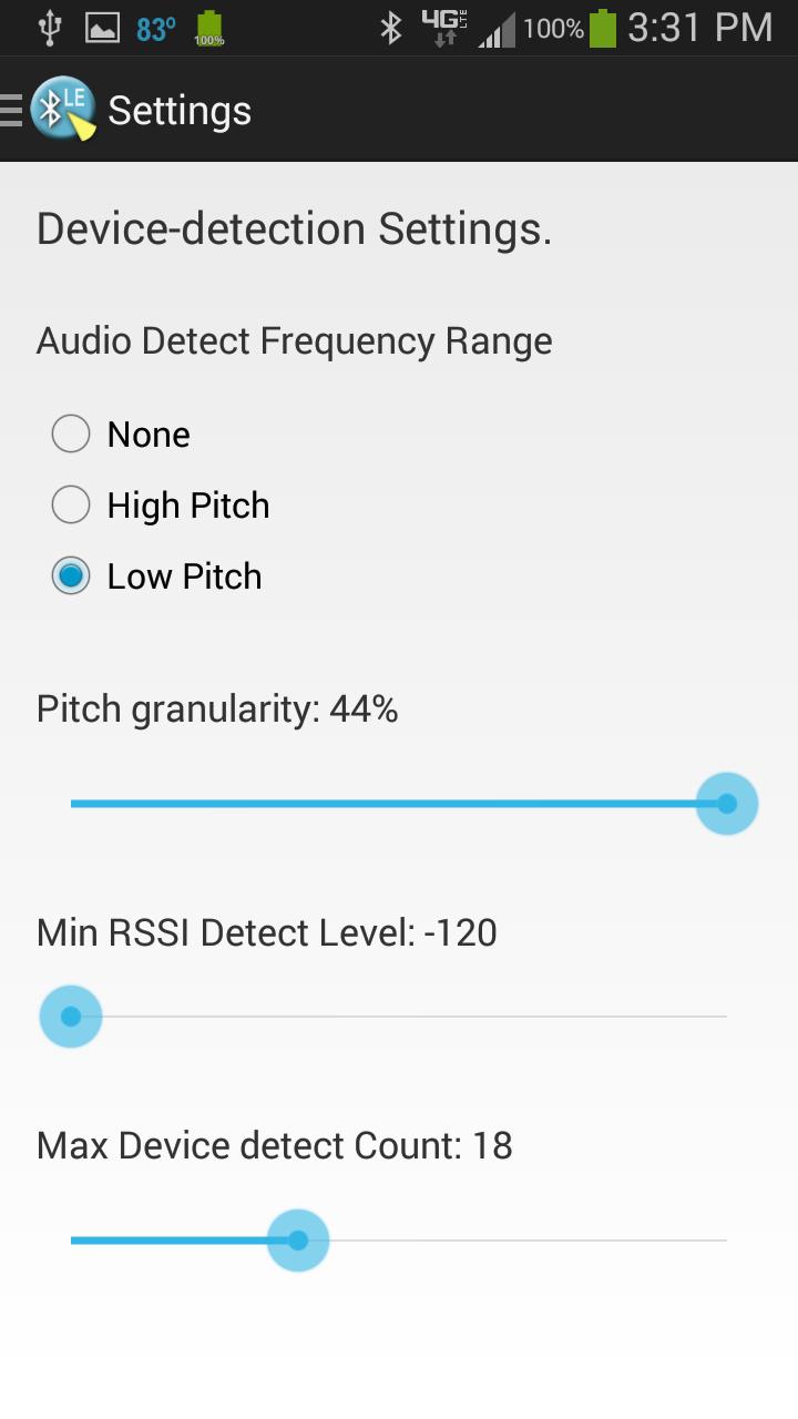 B and L Bluetooth LE Scanner