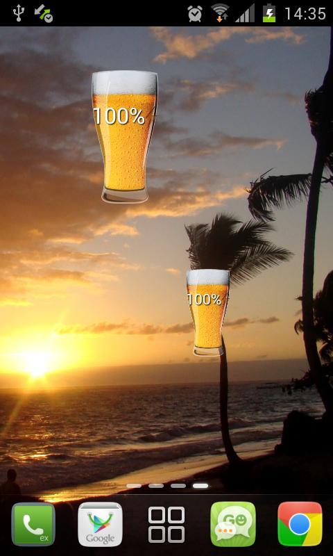 Beer in Glass HD Battery