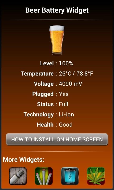 Beer in Glass HD Battery